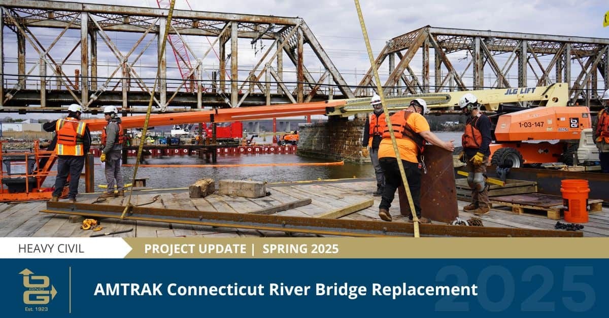 Aerial view of CRB construction site