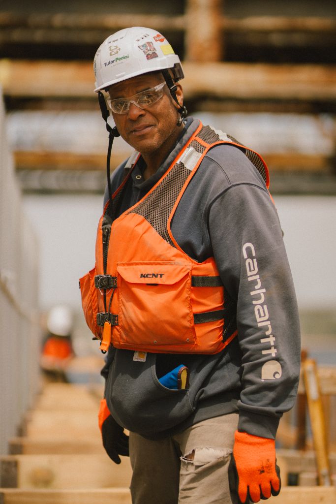 Tutor Perini construction worker portrait